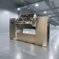 Mélangeur de type cuve en acier inoxydable, mélangeur horizontal pour poudres et pâtes, pour l'industrie alimentaire et chimique