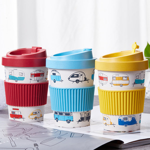 Produits écologiques 2023 microwavable <span class=keywords><strong>RPET</strong></span> recyclage plastique café tasse <span class=keywords><strong>en</strong></span> verre gobelets à café originaux avec couvercles - Product Image 1