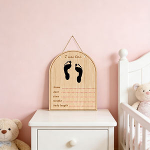 Cadre photo pour affichage d'annonces de grossesse et de naissance, panneau mural pour grands-parents, artisanat en bois - Product Image 3