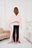 Chinesische Fabrik Maßgefertigte Sherpa-Fleece Tragbare Decke für Erwachsene Winter-Flanell mit Warmen Ärmeln King-Size TV-Decke