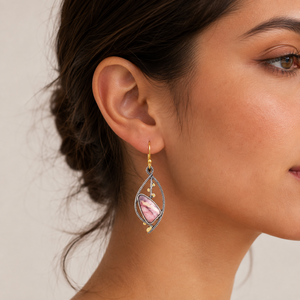 Orecchini Geometrici Vintage Traforati per Donna, Gioielli Classici alla Moda - Product Image 2