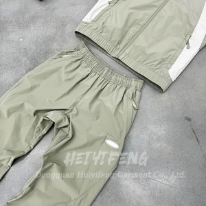 Custom Wholesale Blank <b>Zip</b> <b>up</b> <b>Jackets</b> and Nylon Pants Windbreaker Suits Jogger Set Two Piece Windbreaker Tracksuit - Product Image 3