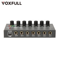 Mini mélangeur audio 6 canaux avec commutateur stéréo mono Console de mixage de signal compacte