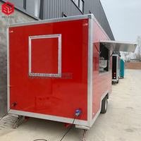 Remorque de camion de nourriture de pizza de crème glacée haut de gamme avec la barre mobile et les intérieurs luxueux