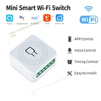 Module d'interrupteur intelligent Wifi Mini 16A avec application Tuya Smart Life, contrôle bidirectionnel, interrupteur intelligent pour la maison connectée avec Alexa Google Home
