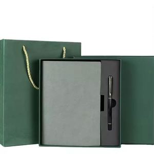 Wholesale High Quality Manufacturer A5 Soft Leather <b>Notebook</b> With Pen for Man Custom logo Business <b>Notebook</b> and Pen Gift <b>Set</b> - Product Image 6