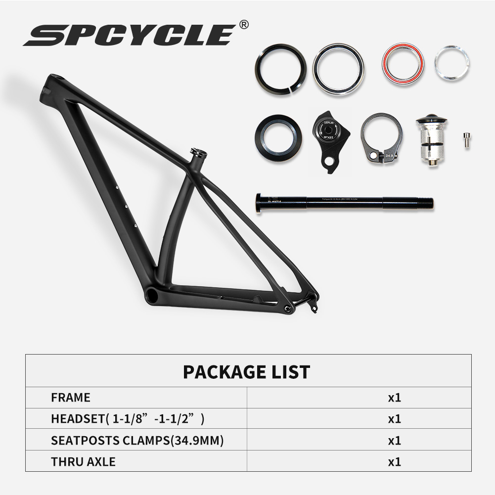 Spcycle 29er MTB Carbon Frame - Durable & Lightweight