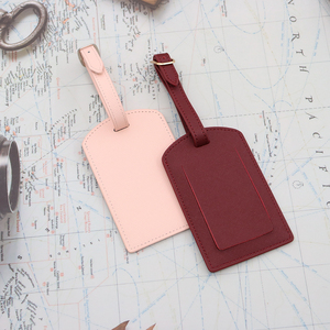 Tùy chỉnh in logo hành lý tag Túi trống thẻ tên PU da TAG cho du lịch - Product Image 4