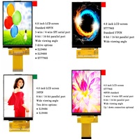 Layar LCD TFT 4.0 inci ILI9488 ST7796S ILI9486 tampilan port serial 3 kabel 4 kabel 8 bit 16 bit