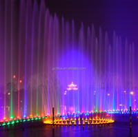 Fuente Atmosférica Flotante Personalizada con Iluminación para Estanques y Lagos, Decoración Acuática para Proyectos de Paisajismo Exterior