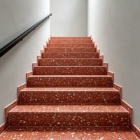 Dalles de pierre artificielle en résine polyester, agglomérat de pierres mélangées, dalles polies découpables pour marches d'escalier et rebords de fenêtre