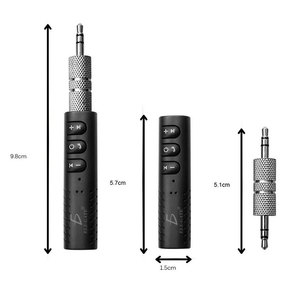Ele-Gate <b>Bluetooth</b> 5.1 Music <b>Receiver</b> 3.5mm USB Charging For Earphones Headphones - Product Image 2