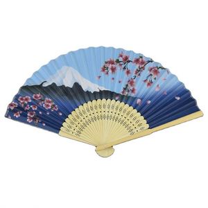 Portable Plastic Hand Fan Traditional Diy Advertising Custom Logo Printed Bamboo Paper Angel Promotional <b>Gift</b> - Product Image 3