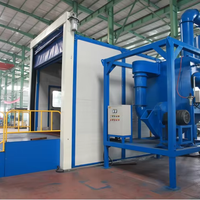 Cabine de sablage manuelle pour grandes structures en acier, sur mesure