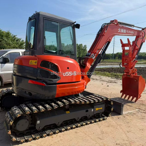 Mini-excavatrice Kubota U55-5 <span class=keywords><strong>d</strong></span>'occasion 98% <span class=keywords><strong>neuve</strong></span>, 5,5 tonnes, à bras de rotation zéro, ultra-compacte, <span class=keywords><strong>prix</strong></span> bas, avec pince hydraulique personnalisable offerte - Product Image 1