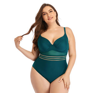 Maillot de bain deux pièces sexy à dos nu pour femmes, nouvelle collection été, grande taille, amincissant, respirant, 100% nylon, imprimé, perles - Product Image 3