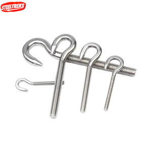 Herramientas de Ferretería, Tornillos, Nuevos Pernos de Acero Inoxidable 304 <span class=keywords><strong>con</strong></span> Tornillo, Gancho de Ojo de Cordero, Anillo Cerrado, Tornillos M4-M24 - Product Image 1