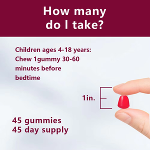Private Label OEM Kids Sleep Gummies Strawberry Flavor Dietary <b>Supplement</b> Help Kids fall Asleep Faster and Improve Immunity - Product Image 3