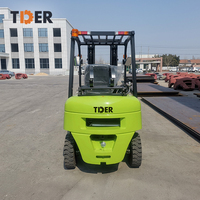 Chariot élévateur à double alimentation GPL de 2,5 tonnes, directement de l'usine TDER, avec moteur EPA/Euro 5, pneus pneumatiques et écran LCD