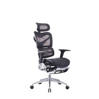 Chaise de bureau en maille moderne et confortable, pour ordinateur, à dossier central, idéale pour un bureau