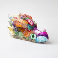 Pyramide animale artisanale en résine de haute qualité, matériaux mixtes, pour décoration et cadeau, vente en gros
