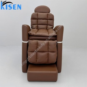Sillón de Lavado de Cabello Eléctrico para Salón de Belleza KISEN, con Lavabo Oculto y Control de un Solo Toque - Product Image 2