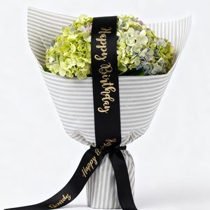 Ruban en satin 100% polyester haute ténacité, imprimé avec logo personnalisé OEM, largeur 25 mm, couleur unie, pour emballage cadeau et décoration intérieure - Product Image 3