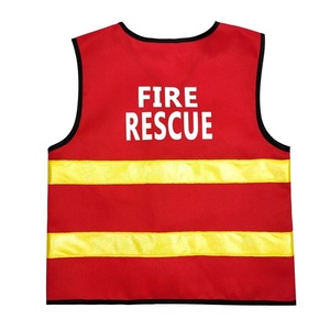 Ensemble de 6 pièces de gilet de <span class=keywords><strong>pompier</strong></span> pour enfants, costume de héros des pompiers pour Halloween, costume en polyester, jouet de <span class=keywords><strong>pompier</strong></span> - Product Image 4