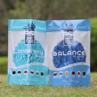 Sachet Doypack Personnalisé Anti-humidité PET/AL/PE Sans BPA pour l'emballage de poudre de superaliments