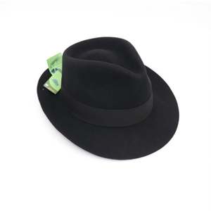 Chapeau Fedora Unisexe en Laine à Large Bord, Casquette Fedora en Feutre pour Homme, Chapeaux Rétro Élégants avec Ruban, Chapeaux Cloche Tendance - Product Image 2