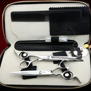 SMITH CHU Kéo Tóc Chuyên Nghiệp 6 Inch Nhật Bản 440c Thép Shears Tay Trái Cắt Barber Makas Làm Tóc Kéo