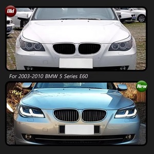 Faro Delantero HETOP <span class=keywords><strong>E60</strong></span> 2003-2010 Serie 5 520i <span class=keywords><strong>520d</strong></span> 523i 525i 530i, Actualización LED, Lente Láser Modificada, Estilo Ikon para BMW - Product Image 2