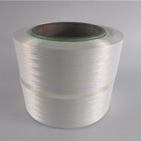 Hilo de Poliéster Singda ITY 135D/108F Blanco Crudo, Hilo Texturizado Entremezclado de Uno y Dos Pasos, Telas ITY de Vietnam