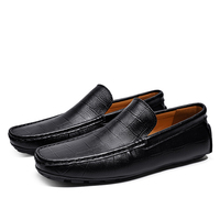 Chaussures d'été décontractées pour hommes, mocassins en cuir respirants, chaussures bateau à enfiler, marque de luxe italienne, mocassins de conduite pour hommes, taille 37-47