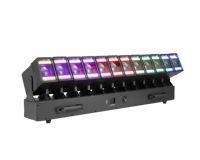 Lyre LED à tête mobile 12x60W avec effet de vague, flash et DMX512 pour scène et DJ