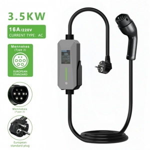 Nouveau chargeur de <span class=keywords><strong>voiture</strong></span> <span class=keywords><strong>électrique</strong></span> portable Star 3,5 kW 16 A EVSE Type 2 avec puce intelligente, protection double température, IP66 - Product Image 1