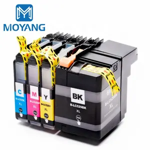 MoYang תואם עבור Brother LC525 LC529 דיו מחסנית משמש DCP-J100/DCP-J105/MFC-J200 מדפסת מחסניות