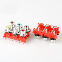 Connecteurs jack RCA prise audio, 5 pièces, fiche femelle pour montage pcb