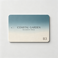 Carte d'accès RFID sans contact personnalisée CR80 en PVC étanche avec puce S50, technologie NFC 13,56 MHz pour les hôtels, les adhésions et les entreprises