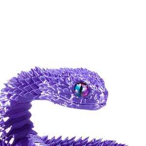 Figurine de serpent articulée imprimée en 3D, ornement animal mobile, modèle d'exposition coloré, cadeau décoratif - Product Image 6