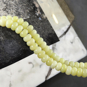 Cuentas de Piedra Amarilla Lisas y Pulimentadas, Cuentas Espaciadoras de Gemas Sueltas para Hacer Joyas, Collares, Pulseras y Manualidades VERDE - Product Image 3