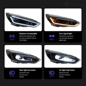 Gruppo Fari a LED Bi-Ottici con Indicatori di Direzione Dinamici DRL, Fari Anteriori Retrofit per Ford <span class=keywords><strong>Focus</strong></span> 2015-2018 - Product Image 4