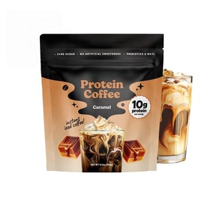 Poudre instantanée à haute teneur en protéines, saveur caramel, compatible <span class=keywords><strong>Keto</strong></span>, avec MCT et prébiotiques, sans <span class=keywords><strong>sucre</strong></span> ajouté, marque privée - Product Image 1