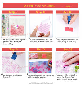 Pintura de Diamantes DIY Clásica LS 5D, <span class=keywords><strong>Flores</strong></span> Púrpura Lila, Broca Redonda, Bordado de Punto de Diamante, Decoración del Hogar - Product Image 3