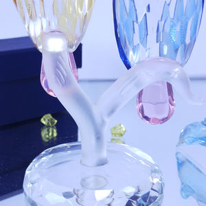 รูปปั้นนกแก้วคริสตัลโบราณสุดหรูสำหรับตกแต่งคริสต์มาส - Product Image 5