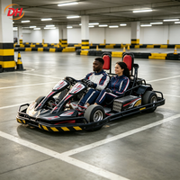 Kart à pédales essence 2 places pour adultes, kart de location commercial, buggy de course deux personnes, kart à pédales 428 à transmission par chaîne haute vitesse pour sites extérieurs