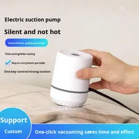 Bomba de Vacío Eléctrica, Bolsa de Compresión, Compresor Pequeño para el Hogar, Almacenamiento de Ropa y Edredones, Material Plástico, Fuerte Succión
