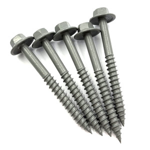 สกรูหัวหกเหลี่ยมเหล็กแข็งเกรด 4.8 รุ่น Gray Ruspert C1022 พร้อมแหวนรองขนาดใหญ่ สำหรับยึดแผ่นไม้โครงสร้าง แบบเกลียวปล่อย  ขนาดนิ้ว - Product Image 3
