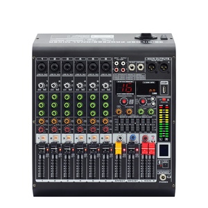 Mixer Professionnel Green Audio GAX-MC6 6 Canaux Console de Mixage Numérique Bluetooth avec Effet Réverbération Karaoké Maison USB - Product Image 2