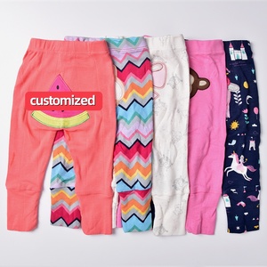Pantalons longs personnalisés 100% coton pour garçon et fille, motif dessin animé, mode bébé nouveau-né, leggings - Product Image 6